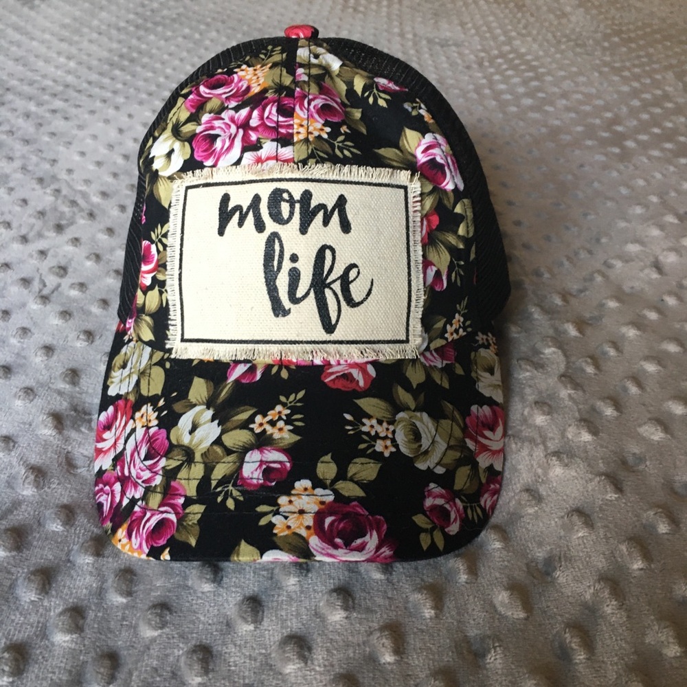 Mom Life Floral Hat